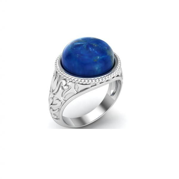 Bague lapis lazuli argent Jaïpur